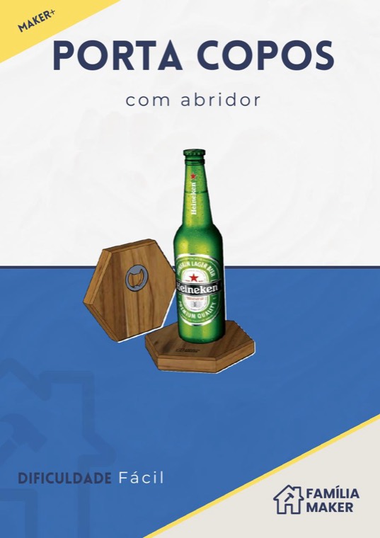 Suporte para Copo com Abridor