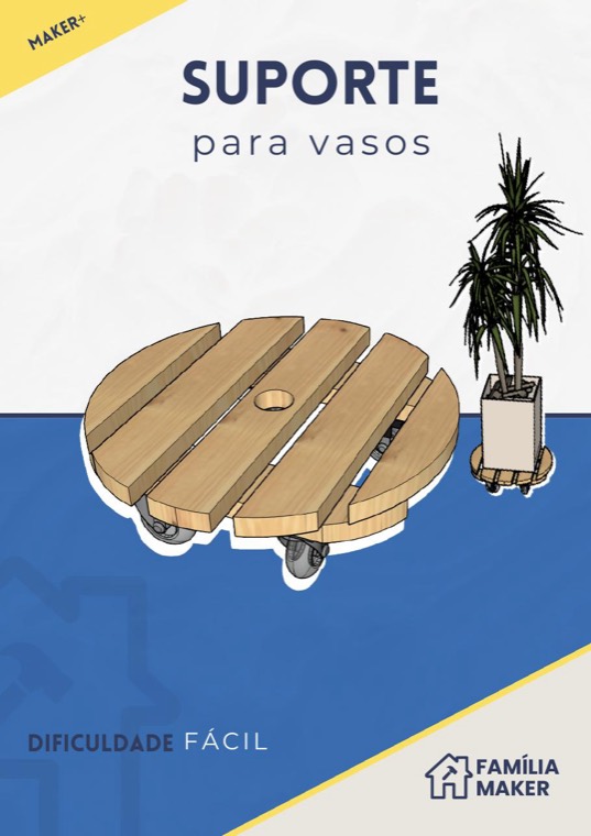 Suporte de Plantas com Rodinha